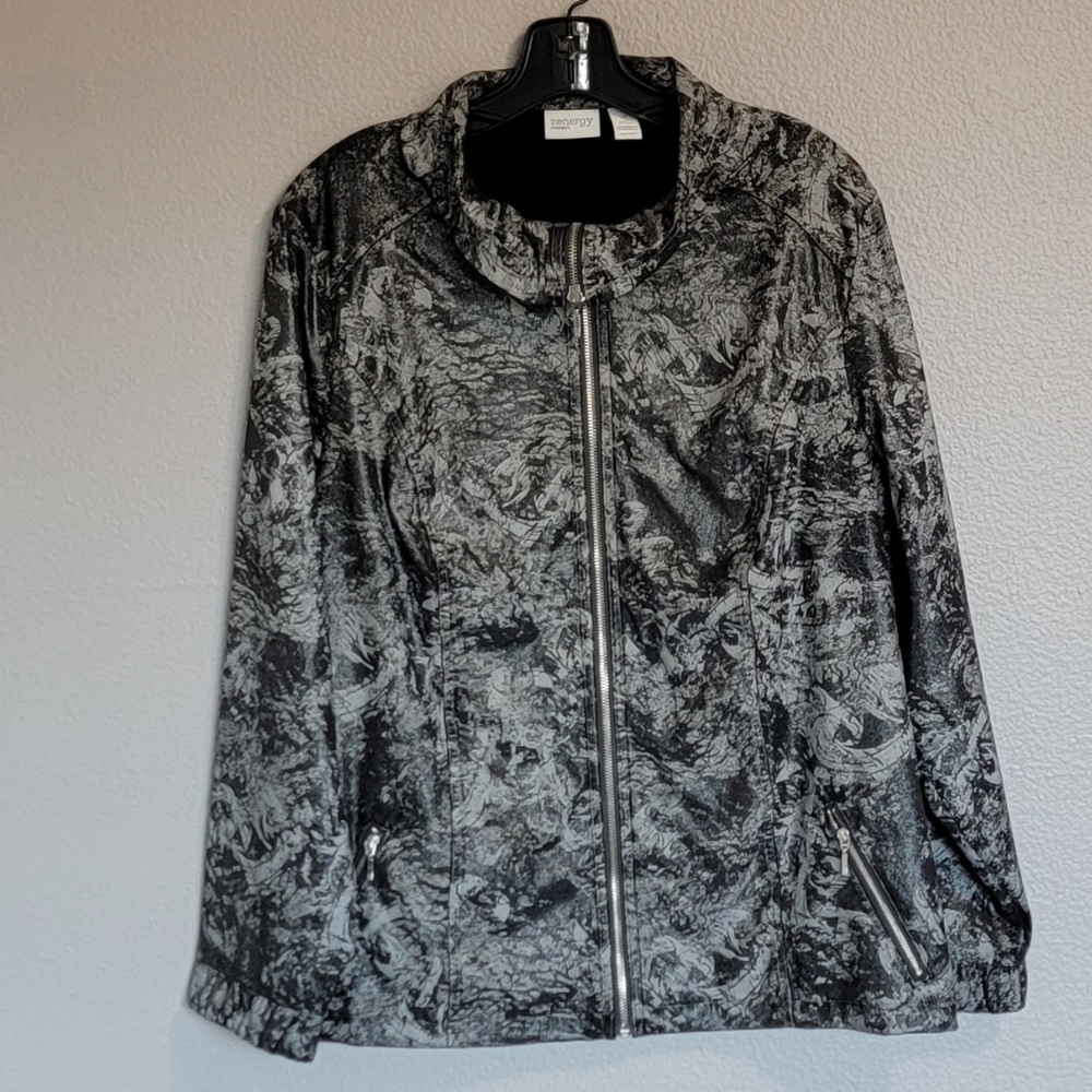 Chicos Zenergy Womens Full Zip Jacket/ Size  3 (16/18-XL)